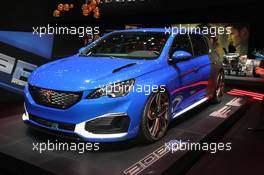 Peugeot 308 R Hybrid 01-02.03.2016. Geneva International Motor Show, Geneva, Switzerland. www.xpbimages.com, EMail: requests@xpbimages.com - copy of publication required for printed pictures. Every used picture is fee-liable. © Copyright: Photo4 / XPB Images