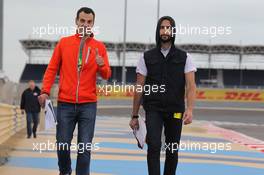 Davit Kajaia (GEO) Volkswagen Golf GTI TCR Liqui Moly Team Engstler and Mikhail Grachev (RUS) Volkswagen Golf TCR, Liqui Moly Team Engstler 31.03.2016. TCR International Series, Rd 1, Sakhir, Bahrain, Thursday.