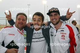 Sergey Afanasyev (RUS) SEAT Leon, Team Craft-Bamboo LUKOIL and Pepe Oriola (ESP) SEAT Leon, Team Craft-Bamboo LUKOIL 31.03.2016. TCR International Series, Rd 1, Sakhir, Bahrain, Thursday.