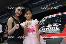 Race 1, Grid Girl 28.08.2016. TCR International Series, Rd 8, Buriram, Thailand, Sunday.