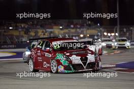 Race 1, Petr Fulin (CZE)  Alfa Romeo Giulietta TCR, Mulsanne Racing. 17.09.2016. TCR International Series, Rd 9, Marina Bay Street Circuit, Singapore, Saturday.