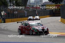 Petr Fulin (CZE)  Alfa Romeo Giulietta TCR, Mulsanne Racing. 16.09.2016. TCR International Series, Rd 9, Marina Bay Street Circuit, Singapore, Friday.