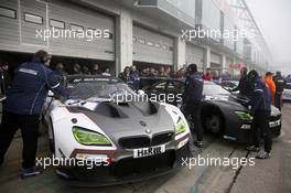 02.04.2016. VLN ADAC Westfalenfahrt, Round 1, Nürburgring, Germany. #31 Schubert Motorsport, BMW M6 GT3, Augusto Farfus (BR) Jörg Müller (DE) Jesse Krohn (FI);  #32 Schubert Motorsport, BMW M6 GT3, Jens Klingmann (DE) Lucas Luhr (DE) John Edwards (US) This image is copyright free for editorial use © BMW AG