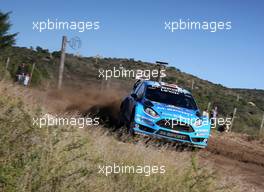 21.04.2016 - Mads Ostberg (NOR) - Ola Floene (NOR) Ford Fiesta RS WRC, Mâ€Sport World Rally Team 21-24.04.2016 FIA World Rally Championship 2016, Rd 4, Rally Argentina, Villa Carlos Paz, Argentina