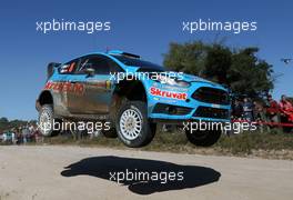 22.04.2015 - Mads Ostberg (NOR) - Ola Floene (NOR) Ford Fiesta RS WRC, Mâ€Sport World Rally Team 21-24.04.2016 FIA World Rally Championship 2016, Rd 4, Rally Argentina, Villa Carlos Paz, Argentina