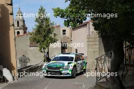 Sylvain Michel (FRA) Jerome Degout (FRA) Skoda Fabia R5, Team Eureka 29.09-02.10.2016 FIA World Rally Championship 2016, Rd 10, Rally Tour De Corse, Ajaccio, Trier, France