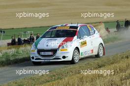 Fabio Andolfi (ITA) Manuel Fenoli (ITA) Peugeot 208 R2 18-24.08.2016 FIA World Rally Championship 2016, Rd 9, Rally Deutschland, Trier, Germany