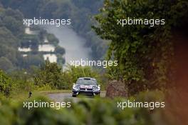 Andreas Mikkelsen (NOR)-Anders Jaeger (NOR) Volkswagen Polo, Volkswagen Motorsport II 18-24.08.2016 FIA World Rally Championship 2016, Rd 9, Rally Deutschland, Trier, Germany