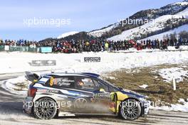 Andreas Mikkelsen ,Ola Floene (Volkswagen Polo R WRC, #9 Volkswagen Motorsport II) 20-24.01.2016 FIA World Rally Championship 2016, Rd 1, Rally Monte Carlo, Monte Carlo, Monaco