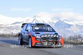 Hayden Paddon, John Kennard (Hyundai i20 WRC, Hyundai Motorsport N) 01.08-10.12.2017 FIA World Rally Championship 2016, Rd 1, Rally Monte Carlo, Monte Carlo, Monaco