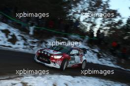 Stephane Lefevbr, Gabin Moreau, Citroen Ds3 WRC 01.08-10.12.2017 FIA World Rally Championship 2016, Rd 1, Rally Monte Carlo, Monte Carlo, Monaco