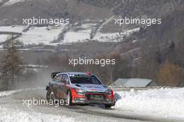Dani Sordo (ESP) Marc Marti (ES), Hyundai I20 WRC, Hyundai Motorsport 20-24.01.2016 FIA World Rally Championship 2016, Rd 1, Rally Monte Carlo, Monte Carlo, Monaco