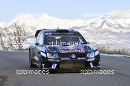 Sebastien Ogier, Julien Ingrassia (Volkswagen Polo WRC #1, Volkswagen Motorsport) 01.08-10.12.2017 FIA World Rally Championship 2016, Rd 1, Rally Monte Carlo, Monte Carlo, Monaco