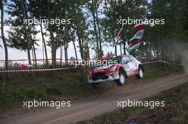 Craig Breen (IRL) Scott Martin (GBR), Citroen DS3 WRC, Abu Dhabi WRT 30.06-03.07.2016. World Rally Championship, Rd 7, Rally Poland, Mikolajki, Poland.