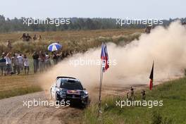 Jari-Matti Latvala (FIN) Miikka Anttila (FIN), VW Polo WRC, Volkswagen Motorsport 30.06-03.07.2016. World Rally Championship, Rd 7, Rally Poland, Mikolajki, Poland.