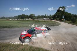 Stephane Lefebvre (FRA) Gabin Moreau (FRA), Citroen DS3 WRC, Abu Dhabi Total WRT 30.06-03.07.2016. World Rally Championship, Rd 7, Rally Poland, Mikolajki, Poland.