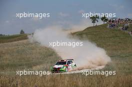 Armin Kremer (GER) Pirmin Winklhofer (GER), Skoda Fabia R5 30.06-03.07.2016. World Rally Championship, Rd 7, Rally Poland, Mikolajki, Poland.