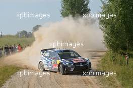 Jari-Matti Latvala (FIN)-Miikka Anttila (FIN) Volkswagen Polo, Volkswagen Motorsport 30.06-03.07.2016. World Rally Championship, Rd 7, Rally Poland, Mikolajki, Poland.