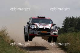 KAJETAN KAJETANOWICZ (POL) - JAROSLAW BARAN (POL) FORD FIESTA R5, LOTOS RALLY TEAM 30.06-03.07.2016. World Rally Championship, Rd 7, Rally Poland, Mikolajki, Poland.