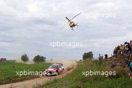 Stephane Lefebvre (FRA) - Gabin Moreau (FRA) Citroen DS3 WRC, ABU DHABI TOTAL WORLD RALLY TEAM 30.06-03.07.2016. World Rally Championship, Rd 7, Rally Poland, Mikolajki, Poland.