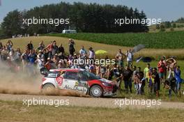 Stephane Lefebvre (FRA) - Gabin Moreau (FRA) Citroen DS3 WRC, ABU DHABI TOTAL WORLD RALLY TEAM 30.06-03.07.2016. World Rally Championship, Rd 7, Rally Poland, Mikolajki, Poland.