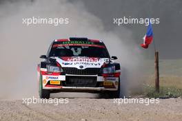Nicolas Fuchs (PER) - Fernando Mussano (ARG) Skoda Fabia R5 30.06-03.07.2016. World Rally Championship, Rd 7, Rally Poland, Mikolajki, Poland.