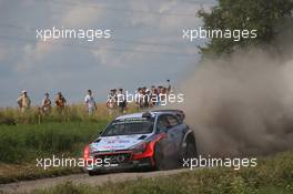 Thierry Neuville (BEL) Nicolas Gilsoul (BEL), Hyundai i20 WRC, Hyundai Motorsport 30.06-03.07.2016. World Rally Championship, Rd 7, Rally Poland, Mikolajki, Poland.
