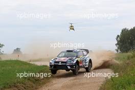 Andreas Mikkelsen (NOR)-Anders Jaeger (NOR) Volkswagen Polo, Volkswagen Motorsport II 30.06-03.07.2016. World Rally Championship, Rd 7, Rally Poland, Mikolajki, Poland.