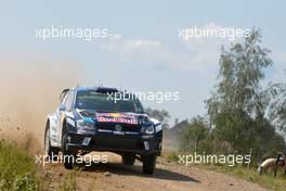 Sebastien Ogier (FRA)-Julien Ingrassia (FRA) Volkswagen Polo, Volkswagen Motorsport 30.06-03.07.2016. World Rally Championship, Rd 7, Rally Poland, Mikolajki, Poland.