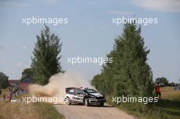 Ott Tanak (EST) Raigo Molder (EST), Ford Fiesta WRC, Dmack WRT 30.06-03.07.2016. World Rally Championship, Rd 7, Rally Poland, Mikolajki, Poland.