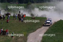 Marius Aasen (NOR) - Veronica Engan (NOR) Ford Fiesta R5, Drive Dmack Trophy Team 30.06-03.07.2016. World Rally Championship, Rd 7, Rally Poland, Mikolajki, Poland.