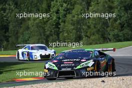 Team HB Racing - Bernard Delhez(BEL), Gilles Vannelet(FRA), Mike Stursberg(DEU), Christopher Zanella(CHE) - Lamborghini Huracan GT3 27-30.07.2017. Blancpain Endurance Series, Rd 7, 24 Hours of Spa, Spa Francorchamps, Belgium