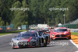 Audi Sport Team Sainteloc - Christopher Haase(DEU), Jules Gounon(FRA), Markus Winkelhock(DEU) - Audi R8 LMS 27-30.07.2017. Blancpain Endurance Series, Rd 7, 24 Hours of Spa, Spa Francorchamps, Belgium