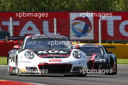 KUS Team75 Bernhard - Kevin Estre(FRA), Michael Christensen(DNK), Laurens Vanthoor(BEL) - Porsche 991 GT3 R 27-30.07.2017. Blancpain Endurance Series, Rd 7, 24 Hours of Spa, Spa Francorchamps, Belgium