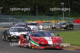 AF Corse - Ishikawa Motoaki(JPN), Lorenzo Bontempelli(ITA), Olivier Beretta(MCO), Francesco Castellacci(MCO) - Ferrari 488 GT3 27-30.07.2017. Blancpain Endurance Series, Rd 7, 24 Hours of Spa, Spa Francorchamps, Belgium