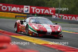 AF Corse- Motoaki Ishikawa (JPN), Bontempelli Lorenzo (ITA), Beretta Olivier (MCO), Castellacci Francesco (MCO) - Ferrari 488 GT3 27-30.07.2017. Blancpain Endurance Series, Rd 7, 24 Hours of Spa, Spa Francorchamps, Belgium