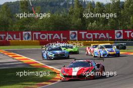 AF Corse - Ishikawa Motoaki(JPN), Lorenzo Bontempelli(ITA), Olivier Beretta(MCO), Francesco Castellacci(MCO) - Ferrari 488 GT3 27-30.07.2017. Blancpain Endurance Series, Rd 7, 24 Hours of Spa, Spa Francorchamps, Belgium