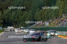 Audi Sport Team WRT - Connor De Phillippi(USA), Christopher Mies(DEU), Frederic Vervisch(BEL) - Audi R8 LMS 27-30.07.2017. Blancpain Endurance Series, Rd 7, 24 Hours of Spa, Spa Francorchamps, Belgium