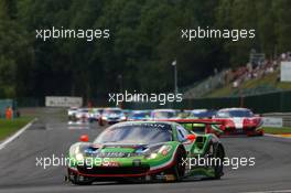 Rinaldi Racing - Pierre Ehret(DEU), Rino Mastronardi(ITA), Patrick Van Glabeke(BEL), Gabriele Lancieri(ITA) - Ferrari 488 GT3 27-30.07.2017. Blancpain Endurance Series, Rd 7, 24 Hours of Spa, Spa Francorchamps, Belgium