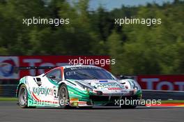 Kaspersky Motorsport - Giancarlo Fisichella(ITA), Marco Cioci(ITA), James Calado(GBR) - Ferrari 488 GT3 27-30.07.2017. Blancpain Endurance Series, Rd 7, 24 Hours of Spa, Spa Francorchamps, Belgium