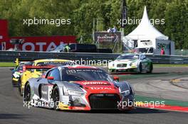 Belgian Audi Club Team WRT - Stephane Richelmi(MCO), Nathanael Berthon(FRA), Benoit Treluyer(FRA) - Audi R8 LMS 27-30.07.2017. Blancpain Endurance Series, Rd 7, 24 Hours of Spa, Spa Francorchamps, Belgium