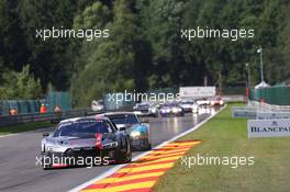 Audi Sport Team WRT - Connor De Phillippi(USA), Christopher Mies(DEU), Frederic Vervisch(BEL) - Audi R8 LMS 27-30.07.2017. Blancpain Endurance Series, Rd 7, 24 Hours of Spa, Spa Francorchamps, Belgium