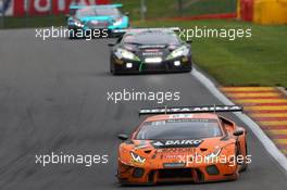 Orange 1 Team Lazarus - Luca Filippi(ITA), Nicolas Pohler(DEU), Fabrizio Crestani(ITA) - Lamborghini Huracan GT3 27-30.07.2017. Blancpain Endurance Series, Rd 7, 24 Hours of Spa, Spa Francorchamps, Belgium