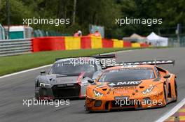 Orange 1 Team Lazarus - Luca Filippi(ITA), Nicolas Pohler(DEU), Fabrizio Crestani(ITA) - Lamborghini Huracan GT3 27-30.07.2017. Blancpain Endurance Series, Rd 7, 24 Hours of Spa, Spa Francorchamps, Belgium