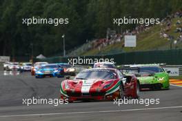 AF Corse - Ishikawa Motoaki(JPN), Lorenzo Bontempelli(ITA), Olivier Beretta(MCO), Francesco Castellacci(MCO) - Ferrari 488 GT3 27-30.07.2017. Blancpain Endurance Series, Rd 7, 24 Hours of Spa, Spa Francorchamps, Belgium