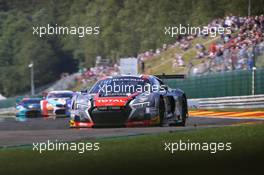 Belgian Audi Club Team WRT - Stephane Richelmi(MCO), Nathanael Berthon(FRA), Benoit Treluyer(FRA) - Audi R8 LMS 27-30.07.2017. Blancpain Endurance Series, Rd 7, 24 Hours of Spa, Spa Francorchamps, Belgium