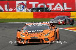 Orange 1 Team Lazarus - Luca Filippi(ITA), Nicolas Pohler(DEU), Fabrizio Crestani(ITA) - Lamborghini Huracan GT3 27-30.07.2017. Blancpain Endurance Series, Rd 7, 24 Hours of Spa, Spa Francorchamps, Belgium