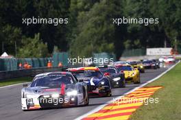 Audi Sport Team ISR - Pierre Kaffer(DEU), Frank Stippler(DEU), Kelvin van der Linde(ZAF) - Audi R8 LMS 27-30.07.2017. Blancpain Endurance Series, Rd 7, 24 Hours of Spa, Spa Francorchamps, Belgium