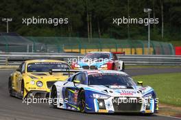 Sainteloc Racing - Christian Kelders(BEL), Marc Rostan(FRA), Fred Bouvy(BEL) - Audi R8 LMS 27-30.07.2017. Blancpain Endurance Series, Rd 7, 24 Hours of Spa, Spa Francorchamps, Belgium