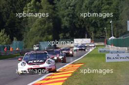 KUS Team75 Bernhard - Kevin Estre(FRA), Michael Christensen(DNK), Laurens Vanthoor(BEL) - Porsche 991 GT3 R 27-30.07.2017. Blancpain Endurance Series, Rd 7, 24 Hours of Spa, Spa Francorchamps, Belgium